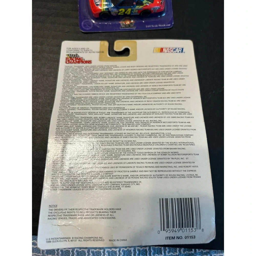 Kenny Wallace 1996 Edition Racing Champions #81 T.I.C. 1:64 Diecast Car NIP
